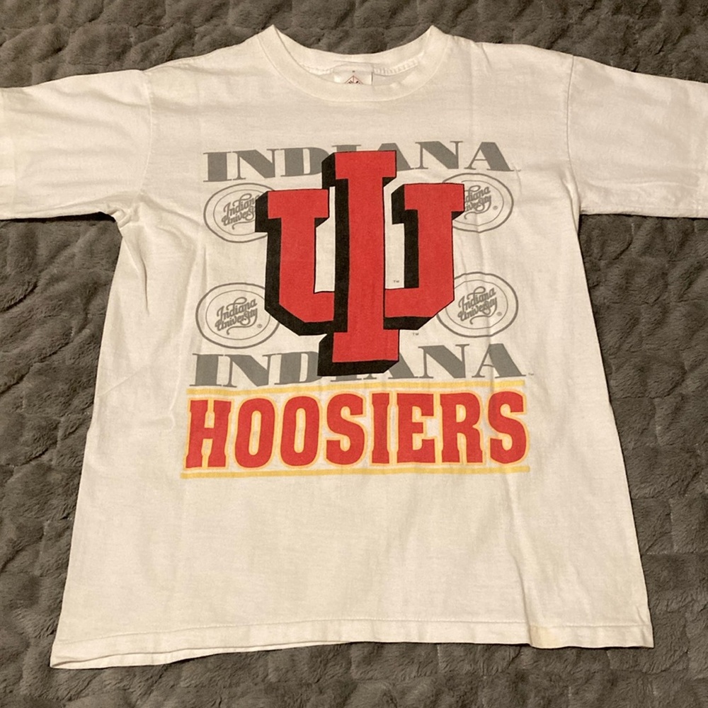 Vintage Indiana Hoosiers T-shirt, crystal knits, made in USA size medium